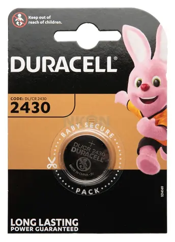 Duracell CR2430 / Gombíková batéria / Lítium / 3 V / 1 ks