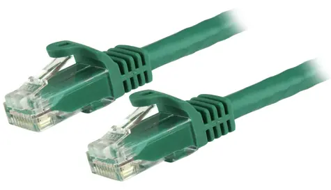 StarTech CAT6 Snagless zelená / Patch kábel / UTP / 15 m / RJ-45 / PoE