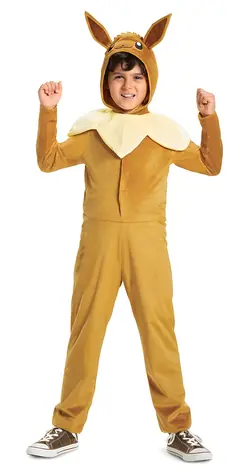 DISGUISE Kostým Eevee, 10-12 rokov / Detský kostým / Overal s odopínateľným golierom
