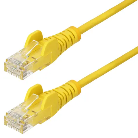 StarTech CAT6 Slim 0,5 m žltá / Patch kábel / RJ-45 / PoE