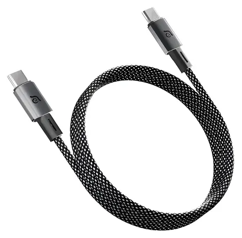 Adam Elements CASA MS100 čierna / Magnetický kábel / USB-C - USB-C / 60W / 1 m