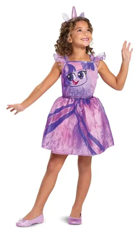 DISGUISE Kostým My Little Pony Twilight Sparkle 3-4 roky / Detský kostým / Šaty s krídlami a čelenkou