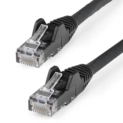 StarTech CAT6 UTP 1 m čierna / Sieťový kábel / LSZH / PoE / RJ-45