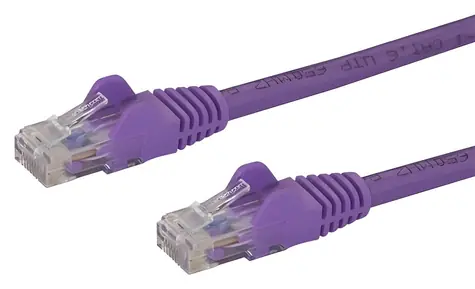 StarTech UTP CAT6 purpurová / Patch kábel / RJ-45 - RJ-45 / PoE / 2 m
