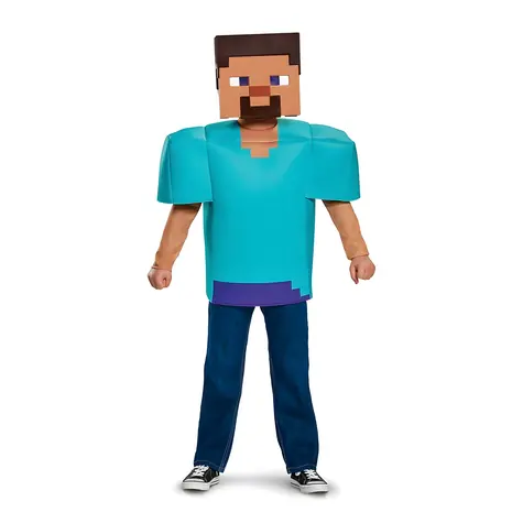 DISGUISE Kostým Minecraft Steve / 7-8 rokov / 124-135 cm