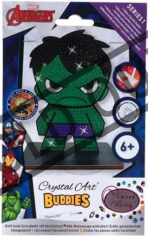 CRYSTAL ART Postavička Hulk / Diamantové maľovanie