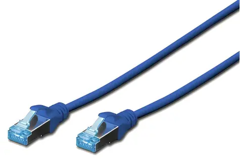 Digitus modrý / Patch kábel / Cat 5e / SF/UTP / AWG 26/7 / 1 m