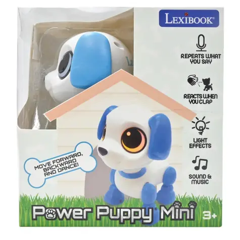 LEXIBOOK Mini robotický pes / interaktívny / ovládanie tlieskaním / od 3 rokov