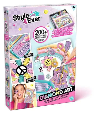 STYLE4EVER Diamantové maľovanie - náhradná náplň / cez 2500 kamienkov / od 6 rokov