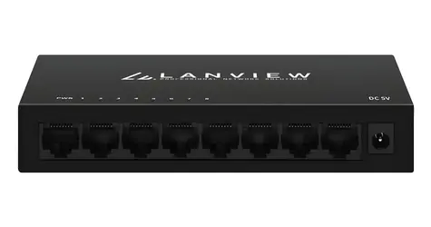 Lanview Switch Unmanaged 8 portov / Switch / 8x Gigabit Ethernet / 10/100/1000 Mbit/s