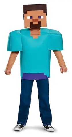 DISGUISE Kostým Minecraft Steve / 10-12 rokov / 137-149 cm