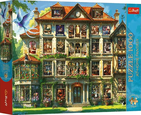Trefl Puzzle Premium PLUS At-home Fantasy: Sídlo plné tajomstiev / 1000 dielikov / 68,3 x 48 cm / vek 12+