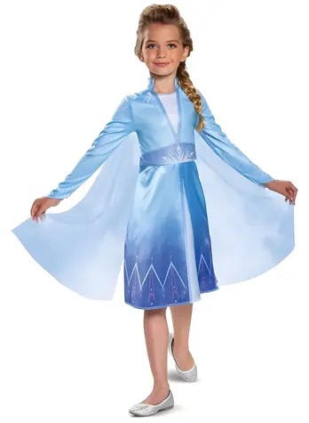 DISGUISE Kostým Frozen Elsa 3-4 roky / Šaty s odnímateľným plášťom / Polyester