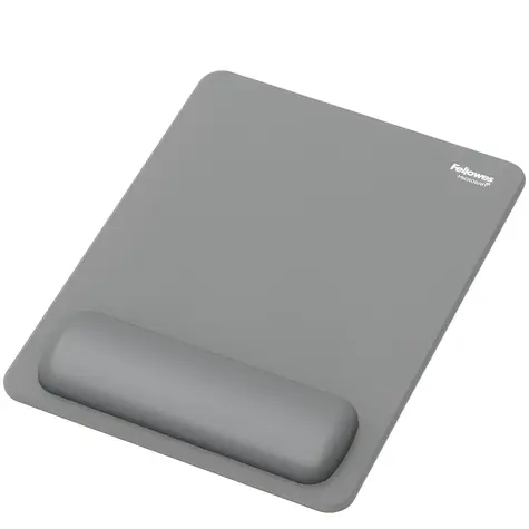 Fellowes BREYTA XL šedá / Podložka pod myš a zápästie / silikónová výplň / Microban / 280 × 210 mm