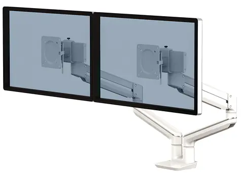 Fellowes TALLO biela / Držiak monitora / 2 ramená vedľa seba / do 40" / nosnosť ramena 9 kg