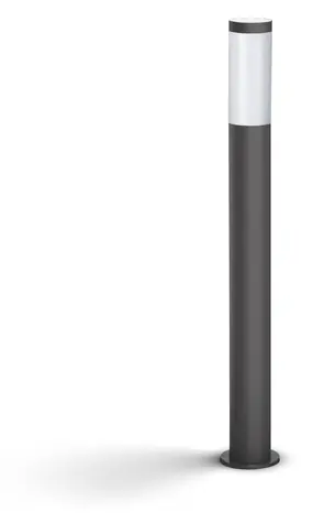 Philips Utrecht antracitová / Vonkajšie stĺpikové svietidlo / E27 20W / bez zdroja / 80 cm / IP44