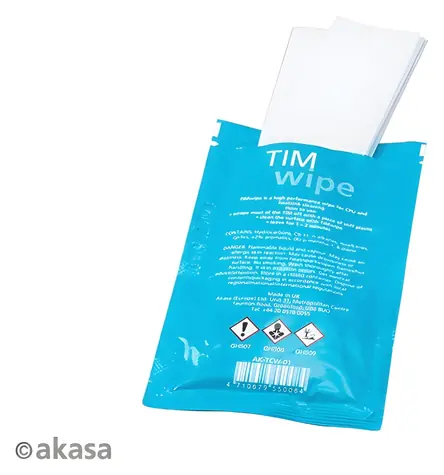 Akasa TIM Wipe / Čistiace obrúsky / na tepelnú pastu / 10 ks