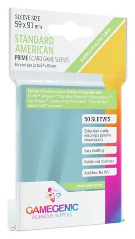 GAMEGENIC Obaly na karty Prime / Standard American / 59 x 91 mm / 50 ks
