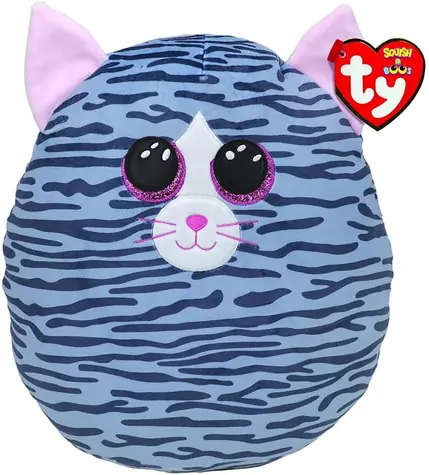 Ty Plyšová mačka Kiki šedá / Squishy / 22 cm