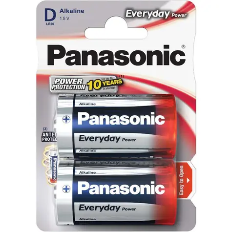 Panasonic Everyday Power D (LR20) / Alkalická batéria / 1,5 V / 2 ks