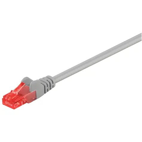 Goobay 68409 sivá / Patch kábel / CAT6 / U/UTP / 3M