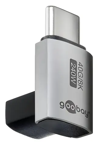 Goobay 74444 / USB-C adaptér / Uhlový 90 ° / USB4