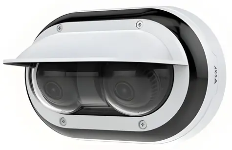 AXIS P4708-PLVE / Vonkajšia panoramatická IP kamera / kupola / 2x 8 Mpx / Antivandal / Deň a noc