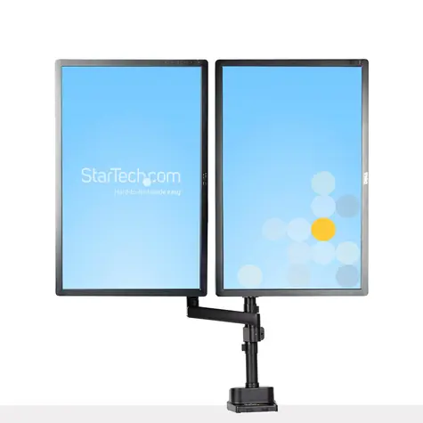 StarTech Stolný držiak pre 2 monitory / Plne pohyblivé rameno / do 32" / nosnosť 2x 8 kg