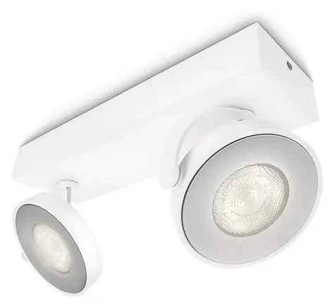 Philips Clockwork 2x4,5W biela / LED bodové svietidlo / 1000lm / 2200-2700K