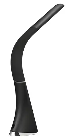Platinet PDLU3B čierna / LED lampička / stmievateľná / dotyková / hodiny / 7 W