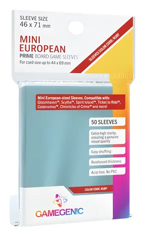GAMEGENIC Obaly na karty Prime / Mini European / 46 x 71 mm / 50 ks