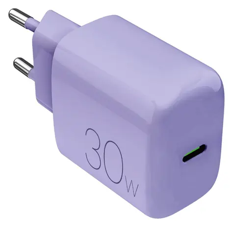 Puro PRO LITE ružová / Cestovný adaptér / USB-C / PD 30W