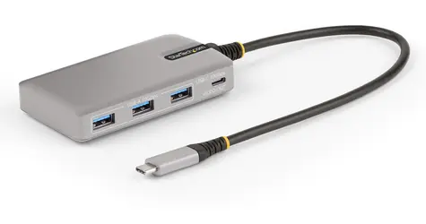 StarTech USB-C Hub 4 porty strieborná / 3x USB-A + 1x USB-C / 10 Gbps / pre notebooky