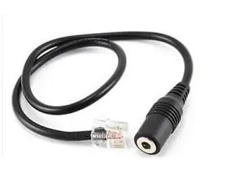 Well Mairdi MRD-QD172 čierna / Redukcia / RJ9 na 3,5 mm jack / 0,8 m / pre telefóny Yealink