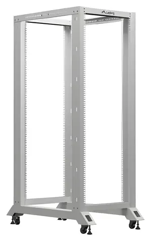 Lanberg Open Rack 32U sivá / Otvorený rack / 19" / 600 x 1000 mm / nosnosť 600 kg