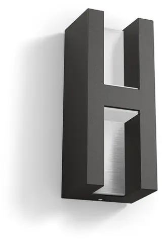 Philips Shadow LED 2x4.5W antracit / Vonkajšie nástenné svietidlo / hliník / 220-240V