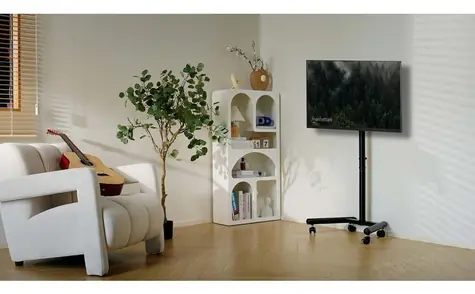 Manhattan Mobilný TV stojan na kolieskach 13-50" / VESA 75-200 mm / nosnosť 20 kg / výškovo nastaviteľný, sklopný