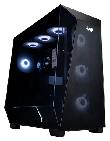In Win PRISM čierna / PC skriňa / Midi Tower / ATX/mATX/Mini ITX / ARGB / bez zdroja / priehľadná bočnica
