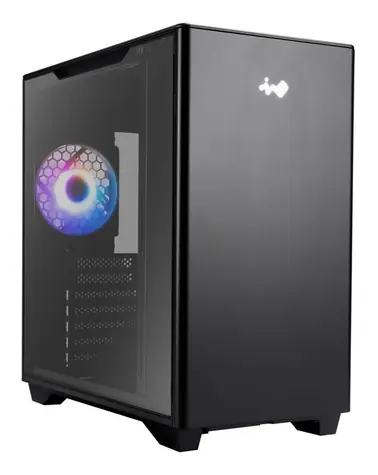 InWin A5 čierna / Skriňa / E-ATX, ATX / ARGB / priehľadná bočnica / 1x USB-C, 2x USB-A