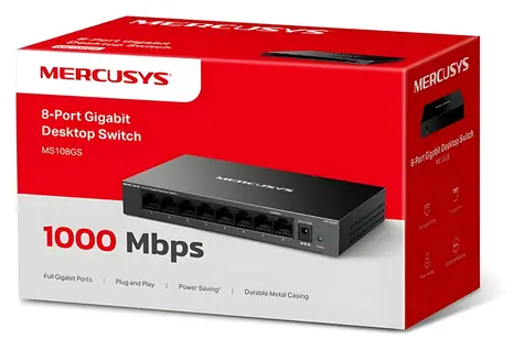 Mercusys MS108GS / Switch / 8x Gigabit LAN / Desktop / neriadený