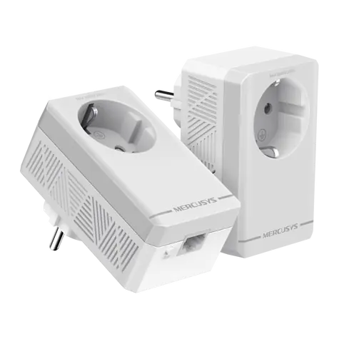 Mercusys MP300P Kit / Sada Powerline adaptérov AV600 / 600Mbps / GLAN / Priechodná zásuvka / 2ks