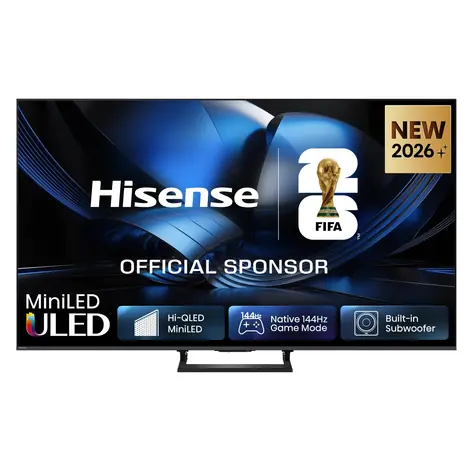 55" Hisense 55U7SE čierna / Televízia / QLED / 4K UHD / HDMI / Wi-Fi / 40W repro