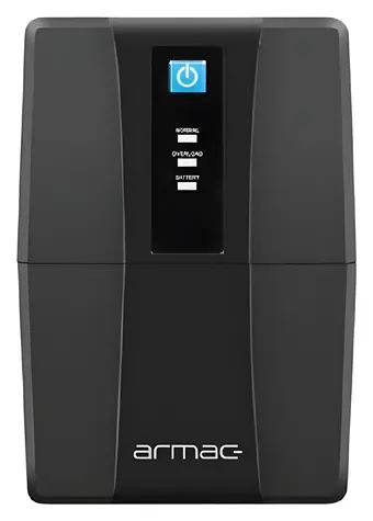 Armac Home Lite HL850E/LEDV2 čierna / Záložný zdroj / Line-Interactive / 850 VA / 2x 230V / AVR