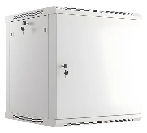 Lanberg WF01-6612-00S sivá / Nástenný rozvádzač / 19" / 12U / 600×600 mm