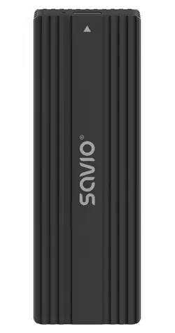 Savio AK-84 / Externý box pre SSD M.2 / USB-C / 10 Gbps / Čierna