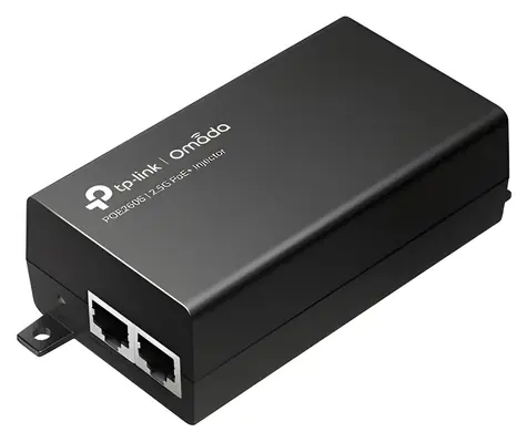 TP-LINK Omada POE260S čierna / PoE+ injektor / 2,5G / 2x LAN / 30 W / 802.3 AF/at