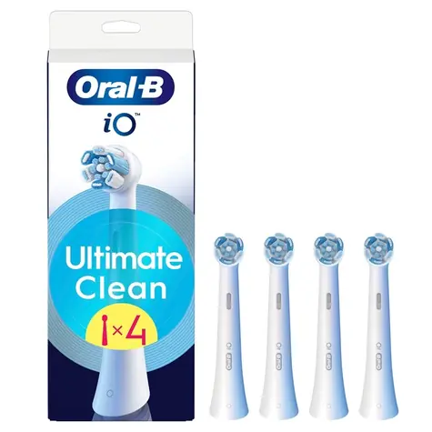 Oral-B iO Ultimate Clean biela 4 ks / Náhradné hlavice / pre Oral-B iO