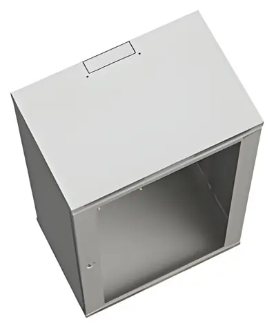 Solarix SENSA-18U-64-11-G / Rozvádzač / Nástenný / 18U / 400 mm / sklenené dvere / RAL 7035