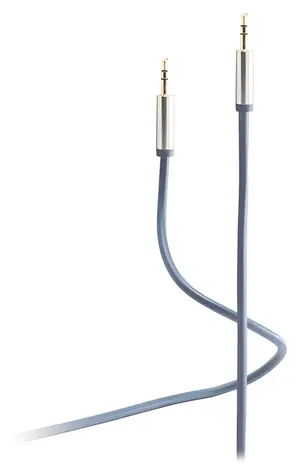 Shiverpeaks Flexline modrá / Prepojovací audio kábel / Jack 3,5 mm / 3 m / kovový konektor