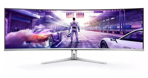 49" Philips Evnia 49M2C8900L biela / Monitor / QD-OLED / 5120x1440 / 32:9 / 144Hz / 0,03ms